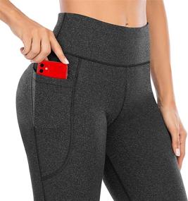 img 3 attached to 🩳 Heathyoga Bootcut Yoga Pants for Women with Pockets - High Waisted Workout & Dress Pants