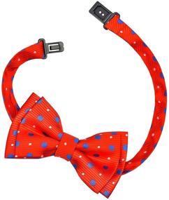 img 1 attached to 🎀 Classy & convenient: Retreez Preppy Polka Microfiber Pre Tied Bow Ties for Boys - Ideal accessories with effortless style!