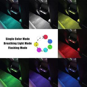 img 3 attached to 🌈 KSRIDOTE 2 PCS Mini USB LED Lights - Enhanced RGB USB LED Car Lights for Ambient Lighting in Cars, Parties, Home and Office Decorations