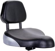 🖤 sleek black sunlite backrest saddle, 9 x 11 inches logo