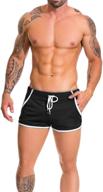 high-performance men's running shorts: breathable 🏃 mesh, quick dry, perfect for bodybuilding and workouts logo