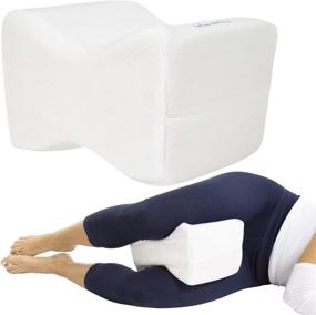 img 4 attached to Xtra-Comfort Memory Foam Knee Pillow: Ultimate Orthopedic Support for Side Sleepers - Relieve Sciatica, Back, Hip, and Joint Pain - Ideal for Pregnancy, Maternity, and Spine Alignment - Men and Women's Cushion