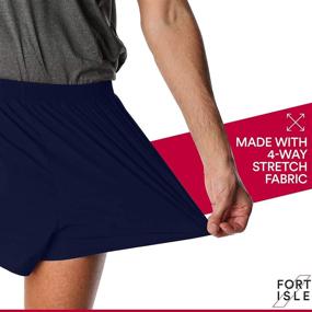 img 1 attached to 🏃 Fort Isle Men's Lightweight Running Shorts - Quick Dry & Breathable Gym Jogging Shorts for Racing