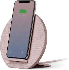 img 4 attached to Native Union Dock Wireless Charger Stand - High Speed [Qi Certified] 10W Versatile Fast Wireless Charging Stand - Compatible With IPhone 11/11 Pro/11 Pro Max (Rose)