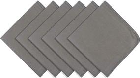 img 4 attached to 🧺 Lint-Free Microfiber Polishing Cloth for Wine Glasses, Windows, Car, Stainless Steel Appliances, and More - 12x12 Inch 6-Pack, Gray