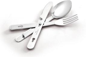 img 1 attached to Coghlan's Stainless Steel Knife, Fork, Spoon Set - 3-Piece Bundle