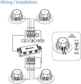 img 1 attached to Система потолочных громкоговорителей Pyle 3 ”Bluetooth со встроенной LED-подсветкой - корпус из алюминия, пружинные грузы, конус из полипропилена и твитер, стереосистема 2-полосная, 200 Вт (набор из 4 штук, PDIC4CBTL3B), белый