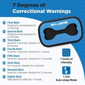 img 1 attached to Устройство смарт-детектора против лаяния собак - оригинальный проколотый намордник без электрошока - контроль вибрации для маленьких, средних и больших собак - бесболезненный намордник с продвинутым контролем лаяния.