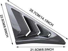 img 3 attached to WINKA Louvers Hatchback Exterior Decoration Exterior Accessories