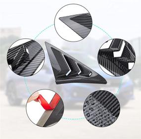 img 2 attached to WINKA Louvers Hatchback Exterior Decoration Exterior Accessories
