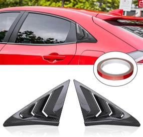 img 4 attached to WINKA Louvers Hatchback Exterior Decoration Exterior Accessories