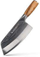 effort-saving lightweight meat cleaver - bladesmith cleaver knife, ultra sharp chinese cleaver made of german stainless steel, 7.9'' with pearwood handle, ideal gifts for thanksgiving & christmas logo