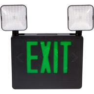 morris products combo led exit emergency light – standard type logo