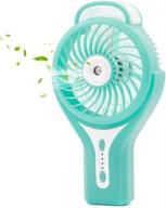 ehomely portable handheld usb rechargeable battery fan for cooling, water mist & heat stroke prevention - personal misting fan logo