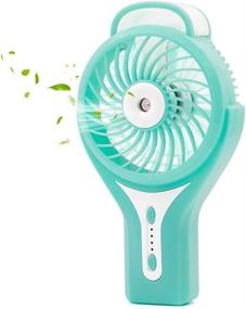 img 4 attached to Ehomely Portable Handheld USB Rechargeable Battery Fan for Cooling, Water Mist & Heat Stroke Prevention - Personal Misting Fan