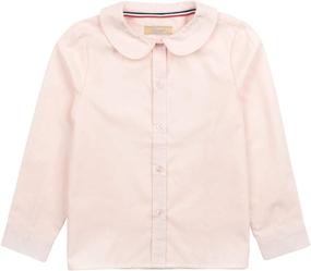 img 1 attached to Leveret Toddler Sleeve Uniform Cotton Girls' Clothing for Dresses
