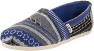 toms womens classics canvas 001001b07 grey logo