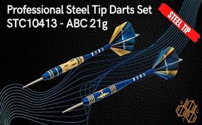 img 3 attached to 🎯 SHOT TAKER CO. EST. 2017 6pc Steel Tip Darts Set - Professional Darts for Dartboard - Complete Kit with Barrels, Shafts, O'Rings, Flights, Sharpener, and Wrench