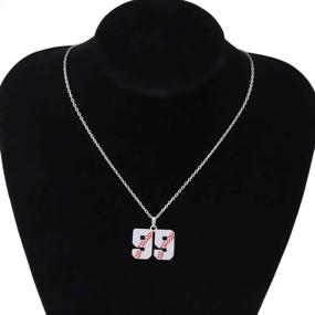 img 1 attached to ⚾ WSNANG Stainless Steel Baseball Jersey Number Necklace: Perfect Charm Pendant for Boys and Men