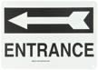 brady 25768 plastic directional entrance logo