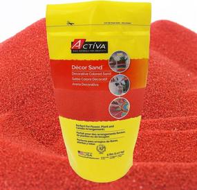 img 1 attached to 🔴 Brighten Your Space with ACTIVA Decor Sand, 5-Pound in Vibrant Red!