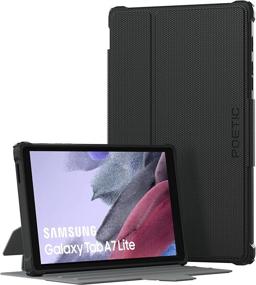 img 4 attached to 📱 Premium Poetic Explorer Heavy Duty Folio Case for Samsung Galaxy Tab A7 Lite 8.7 Inch 2021 (SM-T220/T225/T227) - Dual Layer Tough Drop Protection, Stand, Black
