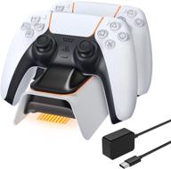 moko ps5 controller charging station: fast charging dock for dualsense controllers - black логотип