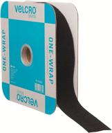 🔄 velcro brand one-wrap double sided roll - 45 ft x 1-1/2 in - heavy duty straps - secure hold - black (91881) logo