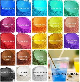 img 2 attached to 🎨 Vibrant Mica Powder Set: 21 Shake & Pour Jars for All Your DIY Crafts - Soap Making, Lip Gloss, Nail Art, Candle & Slime Making, Epoxy Resin Pigments, Cosmetic Grade - Neon Dye 5g/Each