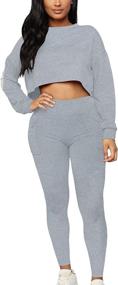 img 1 attached to Kaximil Outfits Sweatshirt Tracksuit Sweatpants Sports & Fitness and Team Sports