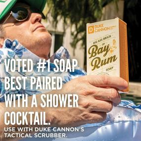 img 2 attached to 🧼 Duke Cannon Supply Co. Big Ass Brick of Soap - Premium Men's Soap with Masculine Scents, All Skin Types, Citrus Musk/Spice, 10 oz