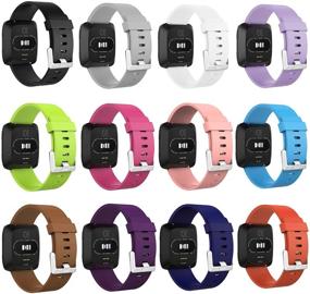 img 3 attached to 📱 UCAI 12-Pack Bands: Classic Adjustable Replacement Wristbands for Versa 2/ Versa/ Versa Lite/ Versa SE – Compatible with Women and Men