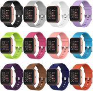 📱 ucai 12-pack bands: classic adjustable replacement wristbands for versa 2/ versa/ versa lite/ versa se – compatible with women and men logo