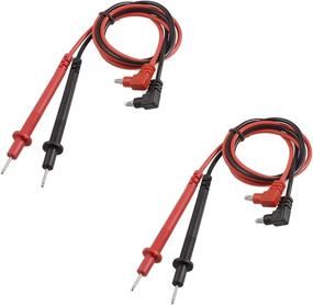 img 1 attached to ⚡️ LDEXIN 2pairs 90cm/35" Long Digital Laboratory Multimeter Voltmeter Test Lead Probe Wire Cable Banana Plug Connector Black Red 1000V: Superior Performance for Precise Electrical Testing