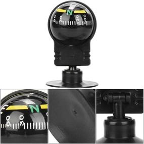 img 1 attached to Vbestlife Portable Vehicle Ball Compass, 2pcs Car Guide Ball with Suction Cup Mini Compass