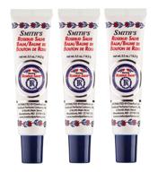 🌹 original rosebud salve tube triple pack - moisturizing & protecting lips - soothing irritation & dry skin - 3 x 0.5 oz tubes logo