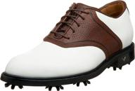 👞 men's pin stripe saddle golf shoe by callaway: ultimate performance and style logo