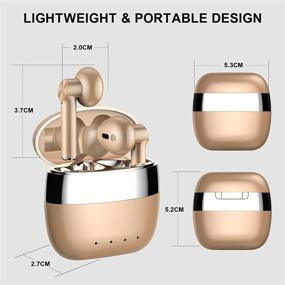 img 3 attached to Беспроводные наушники Bluetooth 5 для мобильных телефонов и аксессуаров