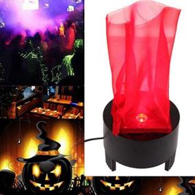 img 3 attached to 🔥 Vibrant 3D Flickering Electronic LED Flame Light for Halloween and Christmas Decorations (Long Flame)