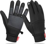 🧤 top-rated comenole winter gloves: men & women touchscreen warm gloves for cold weather, thin running gloves, water resistant & windproof логотип