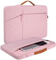 stylish 15.6 inch pink laptop case for women - chromebook sleeve for acer, dell, asus, hp, lenovo, and samsung laptops logo