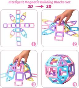 img 2 attached to DEJUN Magnetic Construction Playboard: 🧲 The Ultimate Educational Toy for Kids