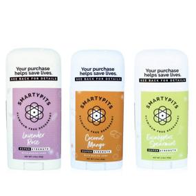 img 1 attached to 🌿 Organic 3 Pack Deodorant (with Baking Soda) | Paraben and Phthalate Free | No Propylene Glycol | Cruelty-Free | 2.9oz (Coconut Mango, Lavender Rose, Eucalyptus Spearmint)