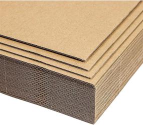 img 2 attached to 📦 High-Quality 2mm Strong Corrugated E-Flute Boards - Pack of 25 (8 x 10 in)