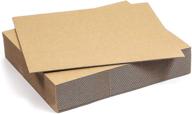 📦 high-quality 2mm strong corrugated e-flute boards - pack of 25 (8 x 10 in) logo