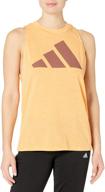 adidas women's sportswear winners 2.0 tank: enhanced performance and style for active women logo