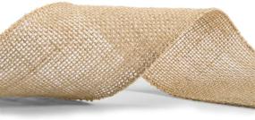 img 1 attached to 🎀 Humphrey's Craft 3 Inch Natural Burlap Fabric Ribbon - 10 Yards: Perfect for Crafts, Gift Wrapping, Christmas Decor, Succulents, Chairs, and Dining Tables