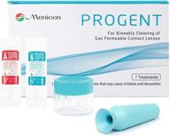 😎 menicon progent 7 biweekly gas permeable lens cleaner + dmv scleral lens remover insert - bundle of 2 items logo