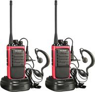 💼 highly efficient arcshell rechargeable long range two-way radios: 2 pack walkie talkies with earpiece, li-ion battery, and charger logo