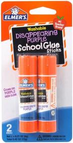 img 1 attached to 🔮 Elmer's Bundle: 2 Packs of 6g Disappearing Purple School Glue Stick (4 Total Sticks)